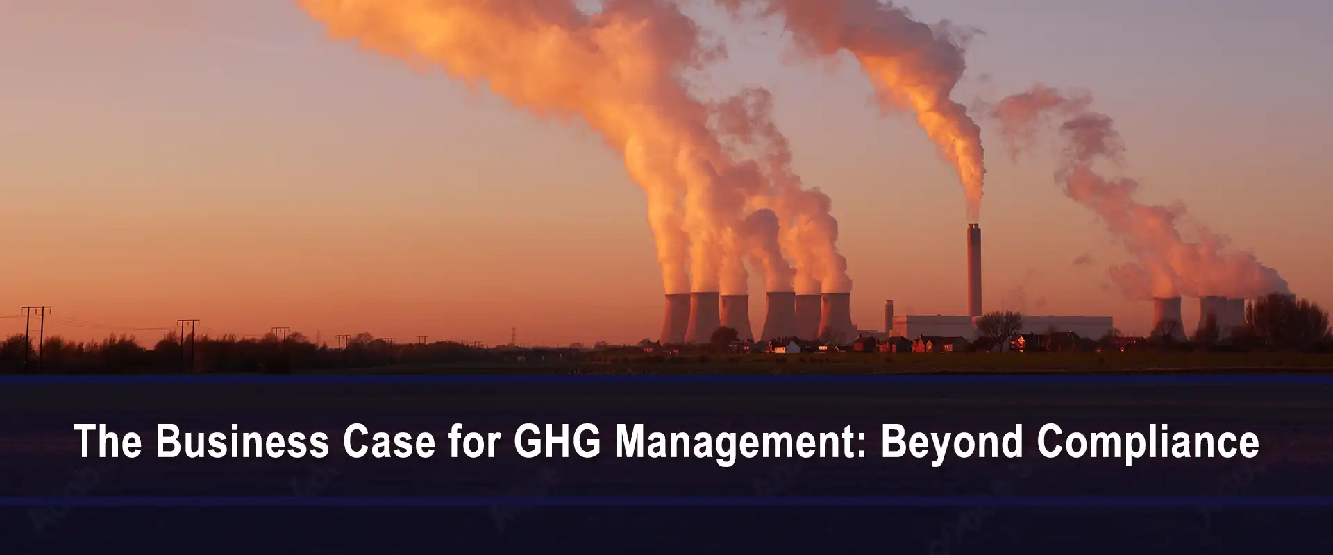 Image of smokestacks, banner image for blog post.